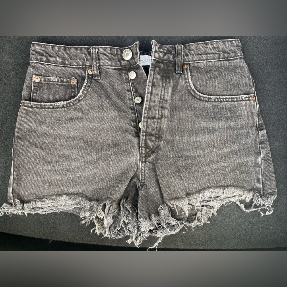 Gray Denim Women's Shorts